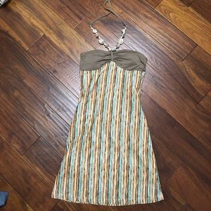 Cute, Versatile Multi-colored Strapless Dress